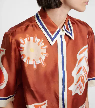 ALÉMAIS Alémais x LRNCE Soleil D'Amour printed silk shirt | Thumbnail 5