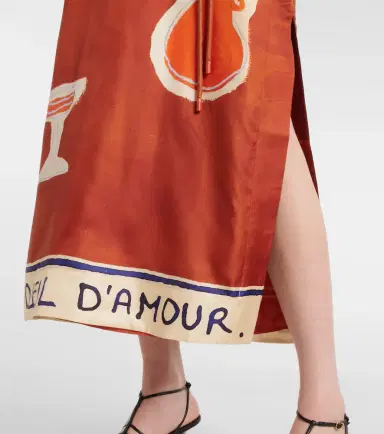 Alemais Alémais x LRNCE Soleil D'Amour silk midi dress | Thumbnail 6 Alemais Alémais x LRNCE Soleil D'Amour silk midi dress | Thumbnail 6