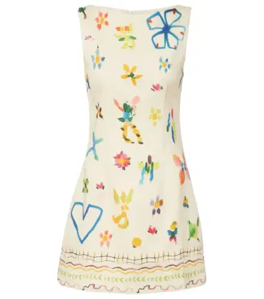 ALÉMAIS Alémais Sidi floral linen-blend minidress | Thumbnail 1