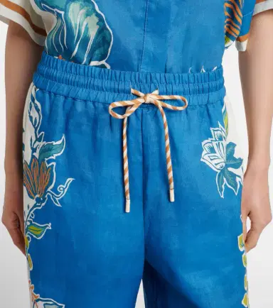 ALÉMAIS Alémais Luda floral linen palazzo pants | Thumbnail 5 ALÉMAIS Alémais Luda floral linen palazzo pants | Thumbnail 5