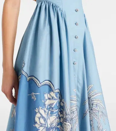 ALÉMAIS Alémais Villa Romantica cotton midi dress | Thumbnail 5