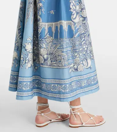 ALÉMAIS Alémais Villa Romantica cotton midi dress | Thumbnail 6