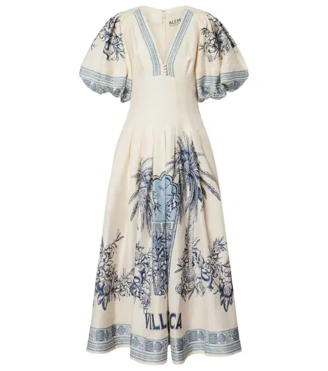 Alemais Alémais Villa Romantica linen-blend maxi dress
