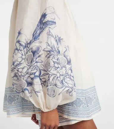 ALÉMAIS Alémais Villa Romantica printed ramie blouse | Thumbnail 6