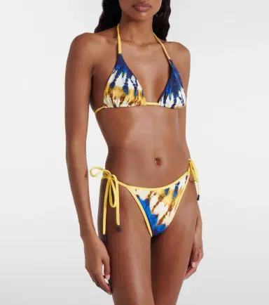 ALÉMAIS Alémais Martine printed bikini top | Thumbnail 4