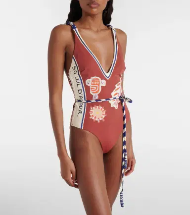 ALÉMAIS Alémais Soleil D'Amour printed swimsuit | Thumbnail 4