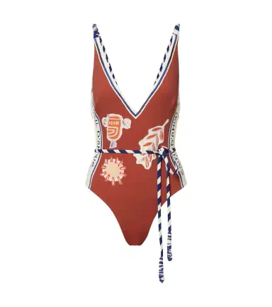 ALÉMAIS Alémais Soleil D'Amour printed swimsuit | Thumbnail 1