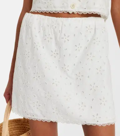 Posse Salma embroidered cotton miniskirt | Thumbnail 4 Posse Salma embroidered cotton miniskirt | Thumbnail 4