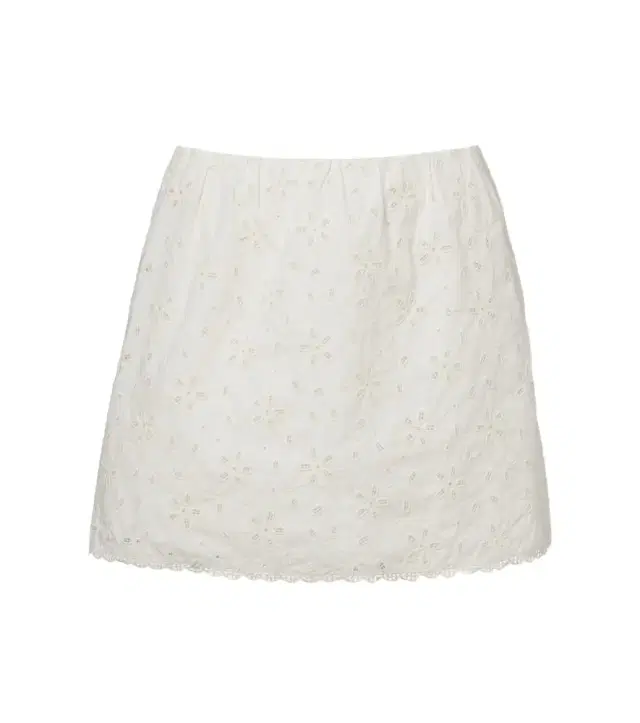 Salma embroidered cotton miniskirt