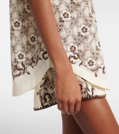 ALÉMAIS Alémais Printed cotton and silk bowling shirt | Thumbnail 3