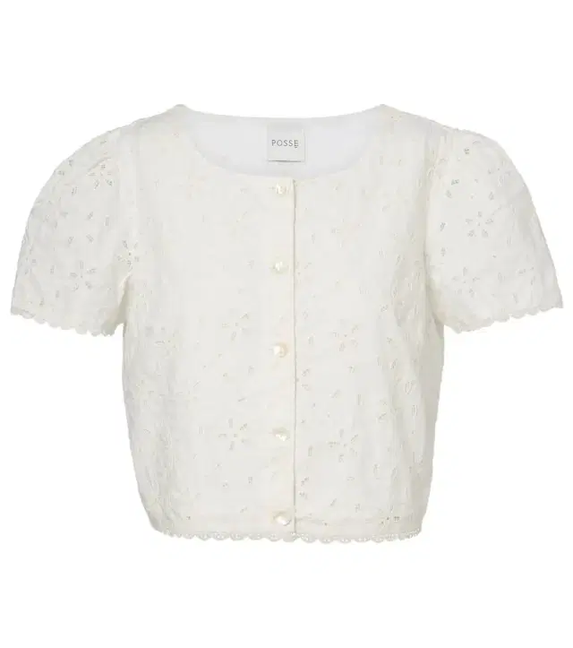Salma embroidered cotton top
