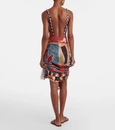 ALÉMAIS Alémais x LRNCE Michelle printed cotton beach cover-up | Thumbnail 2
