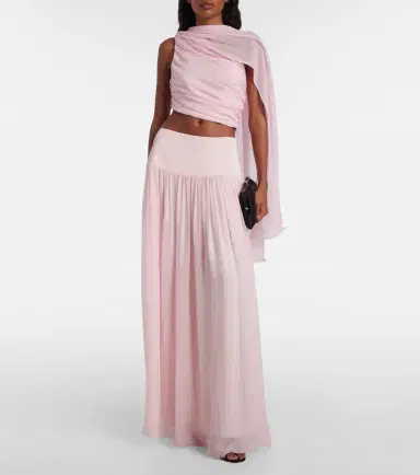 Posse Solene gathered scarf-detail mesh top | Thumbnail 4 Posse Solene gathered scarf-detail mesh top | Thumbnail 4