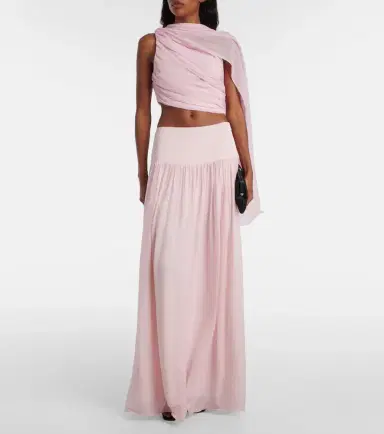 Posse Solene high-rise mesh maxi skirt | Thumbnail 4