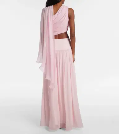 Posse Solene high-rise mesh maxi skirt | Thumbnail 5