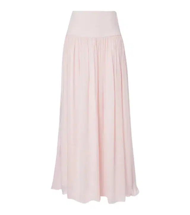 Posse Solene high-rise mesh maxi skirt