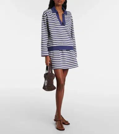 Posse Haisley striped cotton miniskirt | Thumbnail 3
