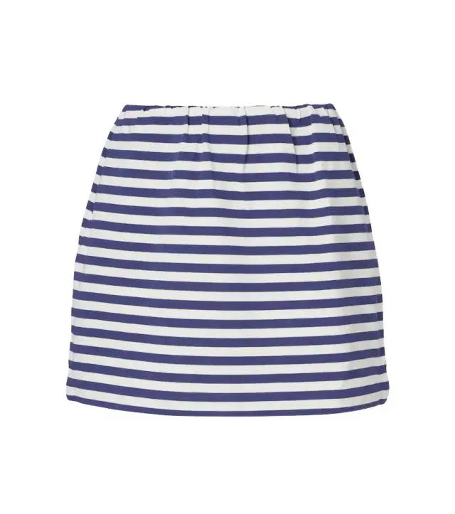 Posse Haisley striped cotton miniskirt