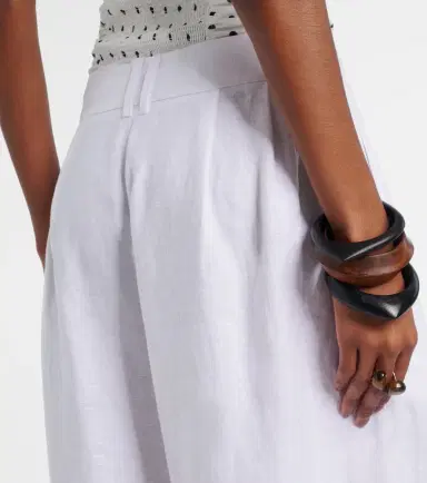 Posse Parker linen wide-leg trousers | Thumbnail 6