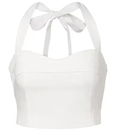 Posse Rue halterneck cotton crop top | Thumbnail 1