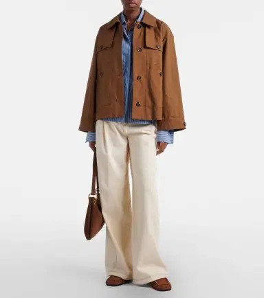 Max Mara The Cube Bouquet cotton-blend twill jacket | Thumbnail 5 Max Mara The Cube Bouquet cotton-blend twill jacket | Thumbnail 5
