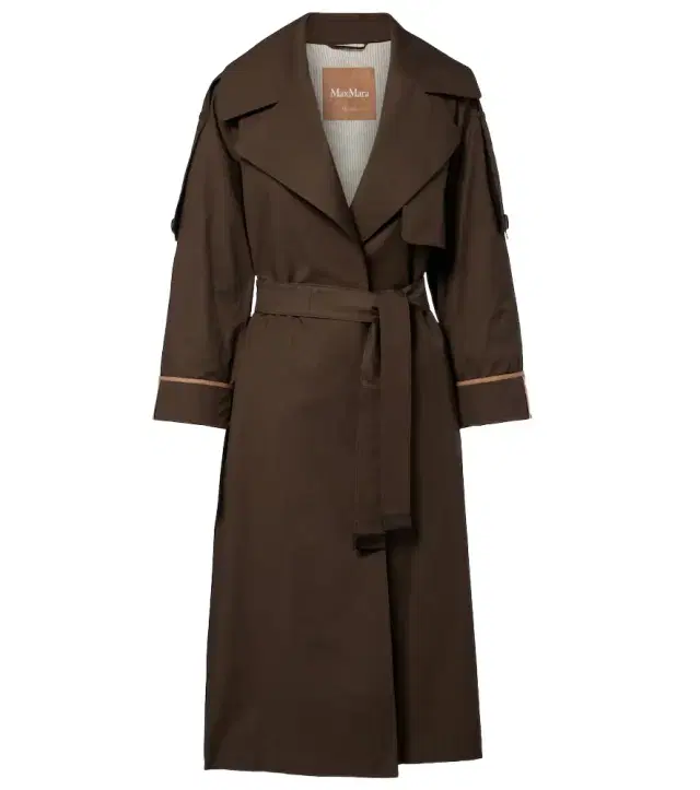 The Cube cotton-blend twill trench coat