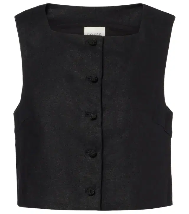 Posse Rio linen crop top