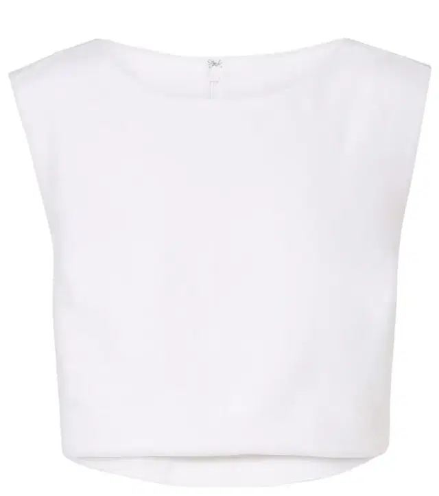 Martina cropped linen top