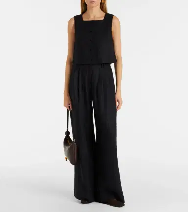 Posse Parker high-rise linen wide-leg pants | Thumbnail 6 Posse Parker high-rise linen wide-leg pants | Thumbnail 6