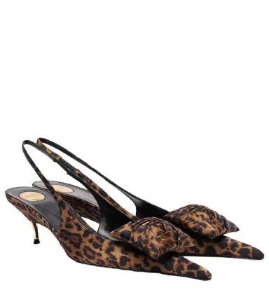 Saint Laurent Dakota 50 leopard-print slingback pumps | Thumbnail 1 Saint Laurent Dakota 50 leopard-print slingback pumps | Thumbnail 1