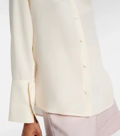 Max Mara Voliera silk-blend cady shirt | Thumbnail 3 Max Mara Voliera silk-blend cady shirt | Thumbnail 3