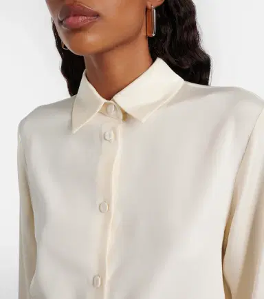 Max Mara Voliera silk-blend cady shirt | Thumbnail 4 Max Mara Voliera silk-blend cady shirt | Thumbnail 4