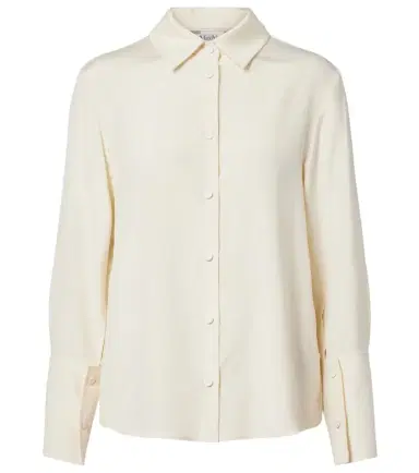 Max Mara Voliera silk-blend cady shirt | Thumbnail 1 Max Mara Voliera silk-blend cady shirt | Thumbnail 1