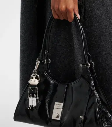 Prada Leather bag charm | Thumbnail 4