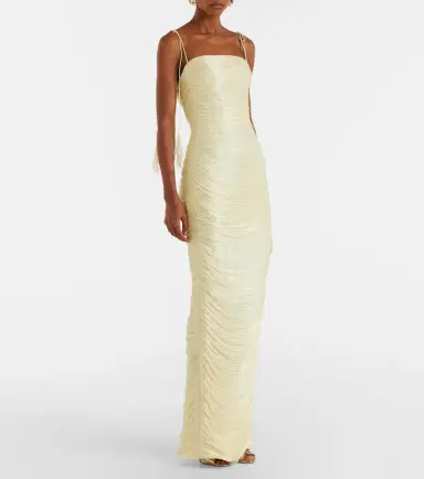 Marmar Halim Beatriz pleated corset gown | Thumbnail 3