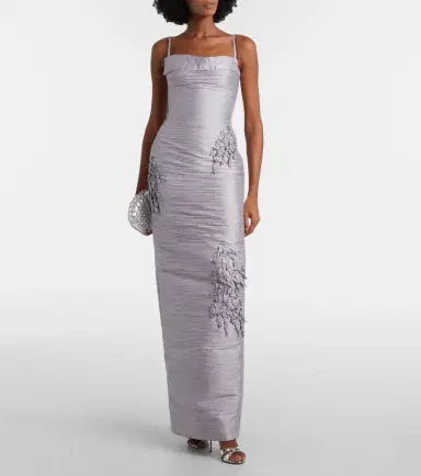 Marmar Halim Marisol appliqué taffeta gown | Thumbnail 2