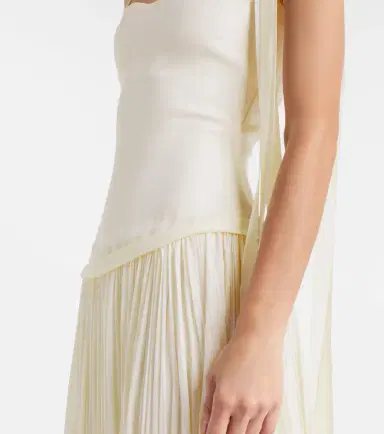 Marmar Halim Ana crêpe and chiffon gown | Thumbnail 4