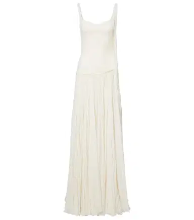 Marmar Halim Ana crêpe and chiffon gown | Thumbnail 1