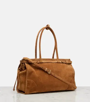 Prada Bonnie Large suede tote bag | Thumbnail 4 Prada Bonnie Large suede tote bag | Thumbnail 4
