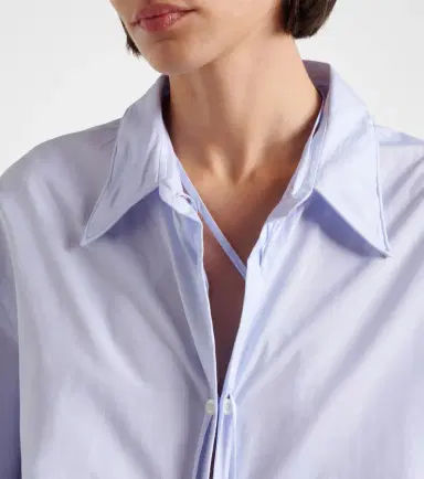 Prada Gathered cotton shirt | Thumbnail 4
