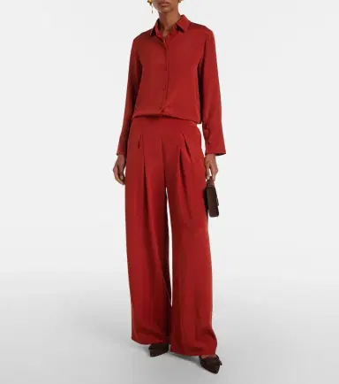 Max Mara Voliera silk-blend satin shirt | Thumbnail 3