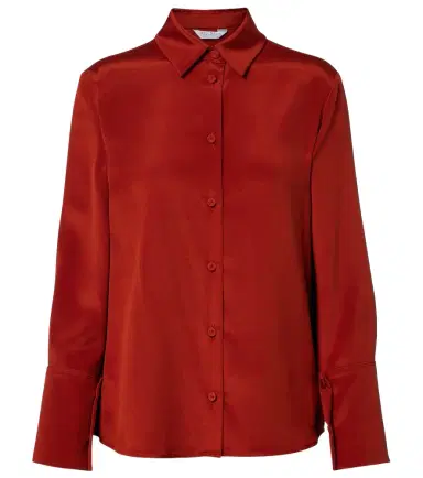 Max Mara Voliera silk-blend satin shirt | Thumbnail 1