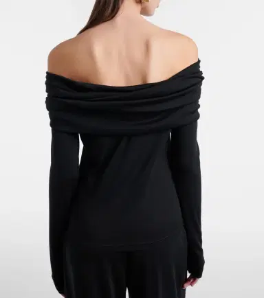 Max Mara Orafo off-shoulder virgin wool top | Thumbnail 3 Max Mara Orafo off-shoulder virgin wool top | Thumbnail 3