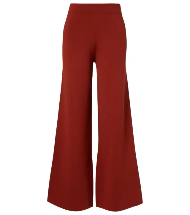 Jersey wide-leg pants