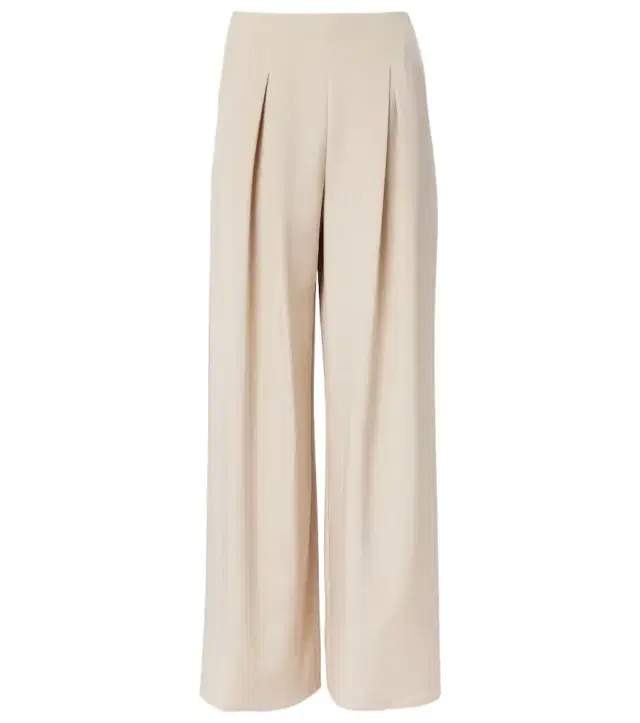 Max Mara Palude pleated silk-blend wide-leg pants