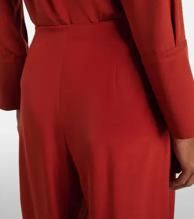 Max Mara Palude silk-blend crêpe wide-leg pants | Thumbnail 4 Max Mara Palude silk-blend crêpe wide-leg pants | Thumbnail 4