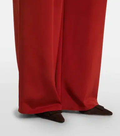 Max Mara Palude silk-blend crêpe wide-leg pants | Thumbnail 5 Max Mara Palude silk-blend crêpe wide-leg pants | Thumbnail 5