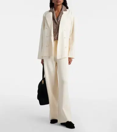 Max Mara Calte double-breasted crêpe blazer | Thumbnail 4