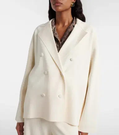 Max Mara Calte double-breasted crêpe blazer | Thumbnail 5