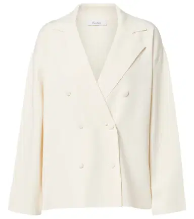 Max Mara Calte double-breasted crêpe blazer | Thumbnail 1